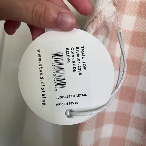 STAUD Trail Gingham Top & Avalanche Pants Set, Both Size M - Picture 4 of 5